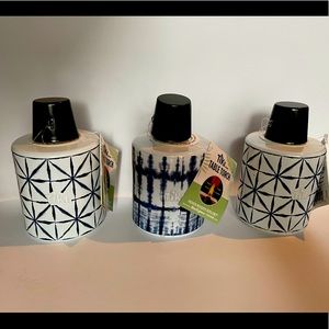 🔥 Tabletop Tiki Torches 🔥 blue white tie dye tabletop  outdoor decor set new